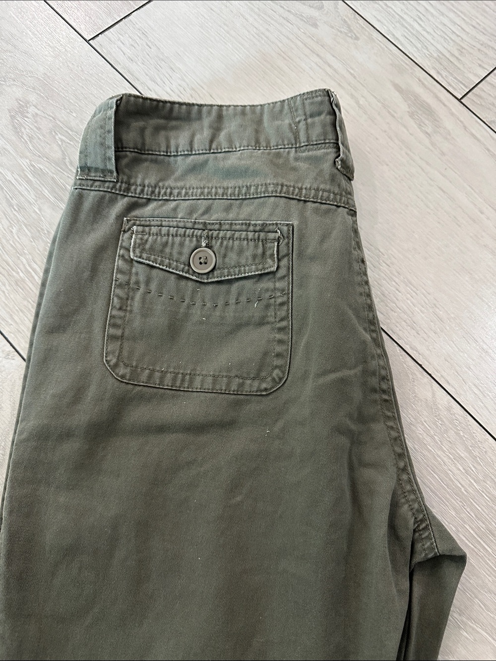 NATURAL LIFE Olive Green Button-Front Pants - Picture 3 of 9